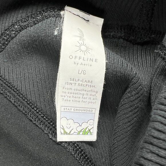 Aerie Black High-Waisted Leggings - Picture 9 of 11